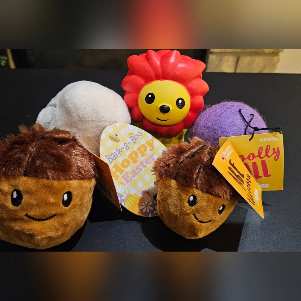 4 Different Dog Toys